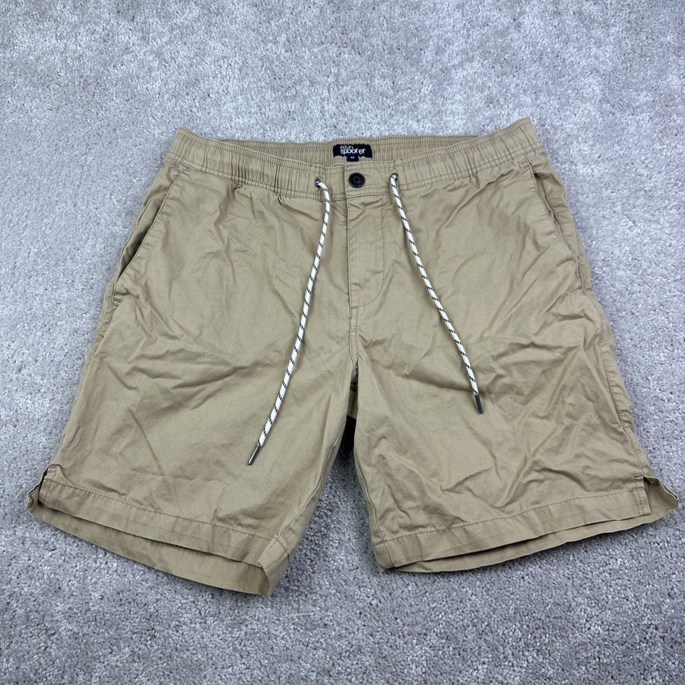Reyn Spooner Shorts Mens Medium Khaki Beige Chino Drawstring Classic Casual‎